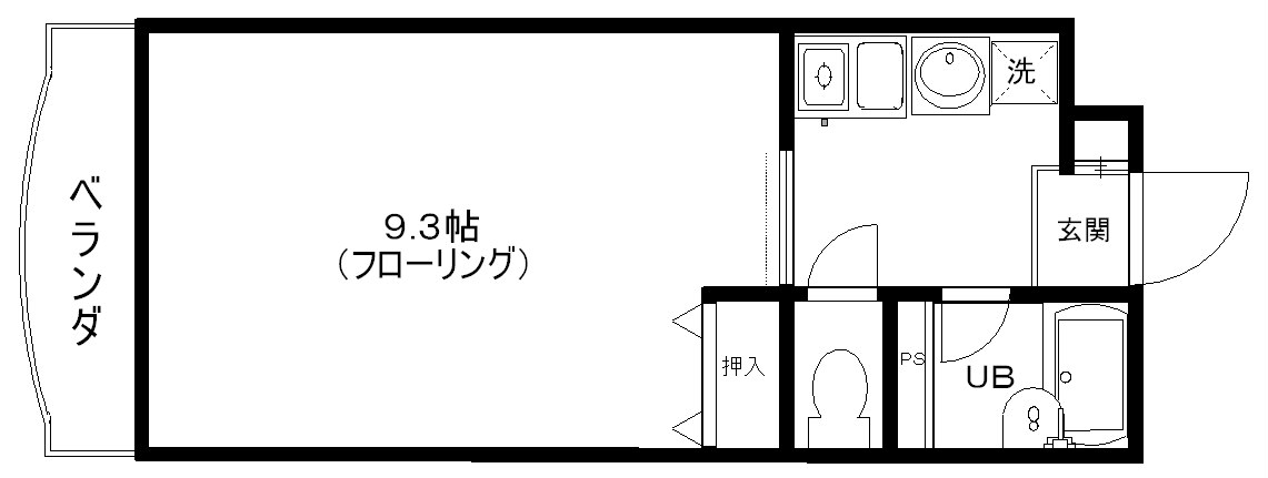 リビングVIIの間取り