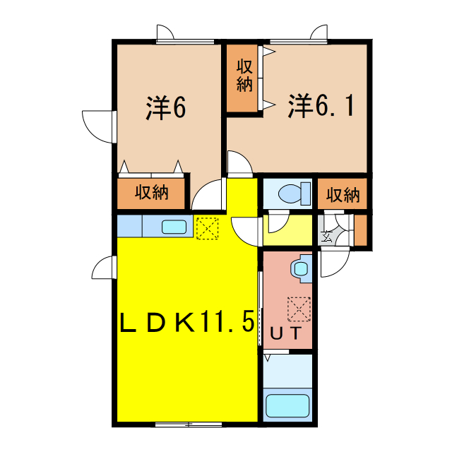 メゾンデュノールの間取り