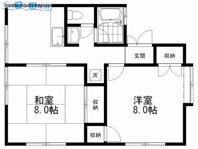 コーポ大橋の間取り