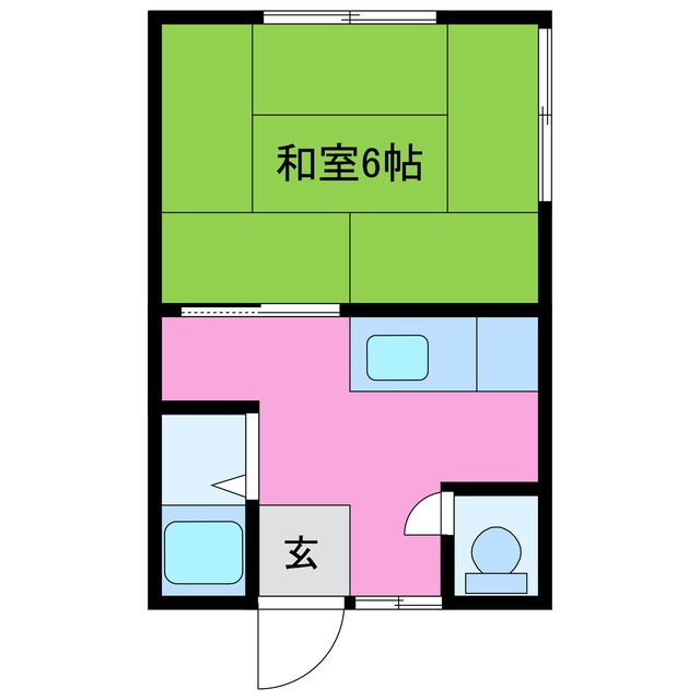 松阪市嬉野中川町のアパートの間取り