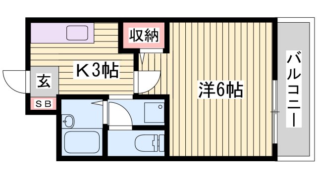 ハビテーション今宿の間取り