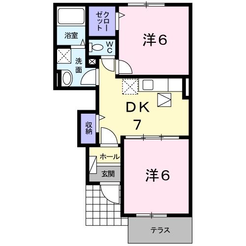 アトレ城原Iの間取り