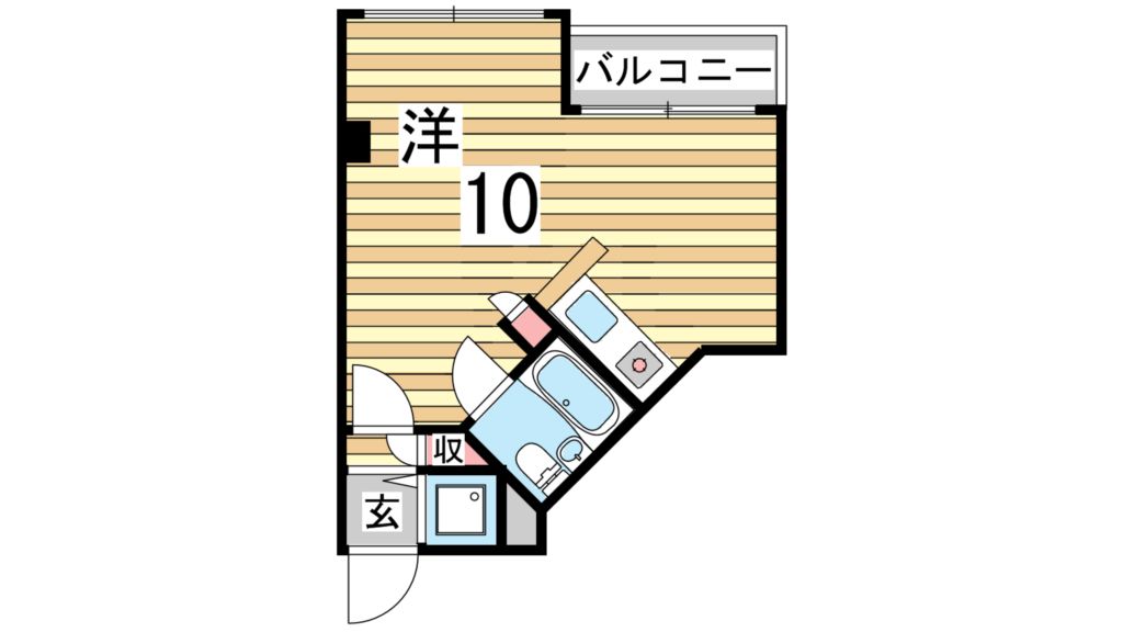 神戸市垂水区坂上のマンションの間取り