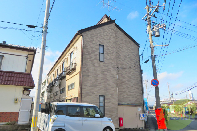 名取市増田のアパートの建物外観