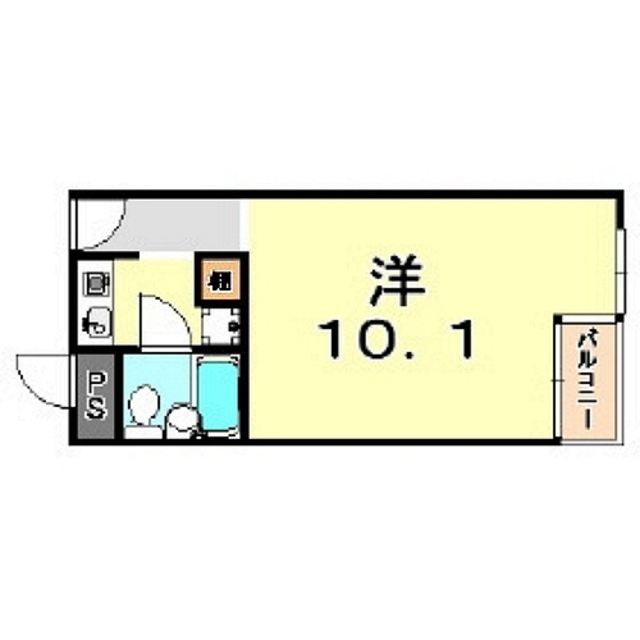 神戸市中央区港島中町のマンションの間取り