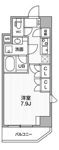 豊島区巣鴨のマンションの間取り