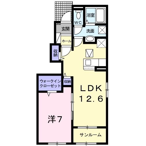 ラフレシールIの間取り