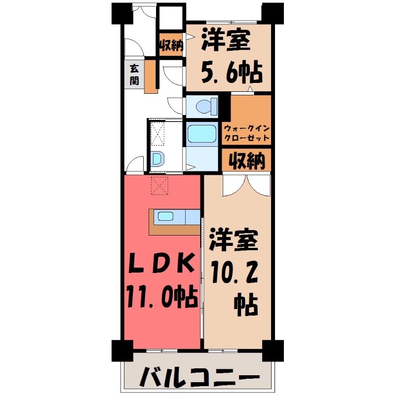 【カーサ ソレアードの間取り】