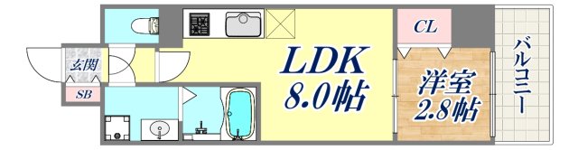 LIVIAZ KOBE LaMerの間取り