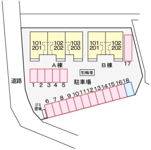 ベルコート桜Aの駐車場