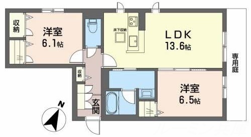 エクセレントガーデンヒルズBの間取り