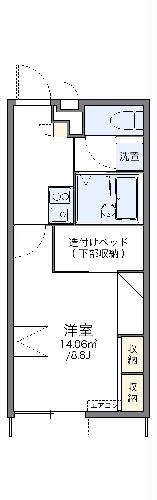 レオパレスＷｅｓｔ　Ｐｌａｃｅの間取り