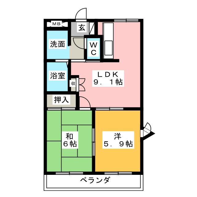 ラヴィーヌの間取り