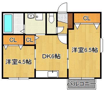 フィオーレ長行西の間取り