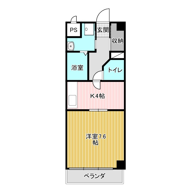 名古屋市中村区烏森町のマンションの間取り