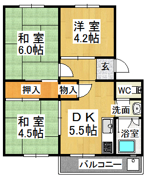 神陵台特別住宅の間取り