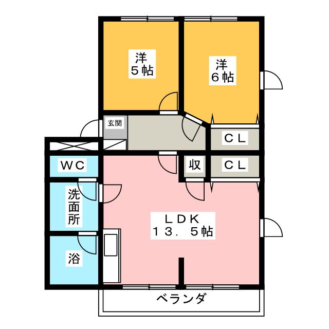 ヒルズ城前の間取り