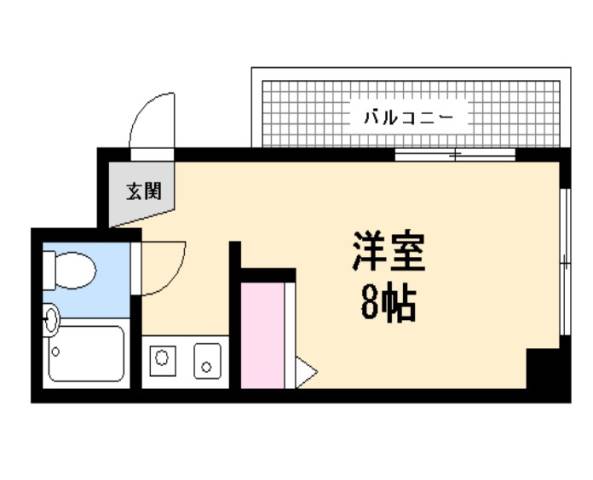 広島市西区東観音町のマンションの間取り