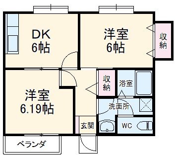 グレイスフル中井の間取り