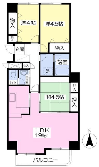 サンハイツ宇多津の間取り