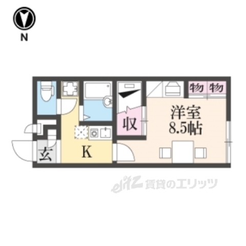 【宮津市字宮村のアパートの間取り】