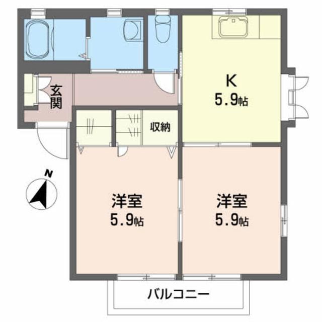 ラポールＫ・Ｄの間取り