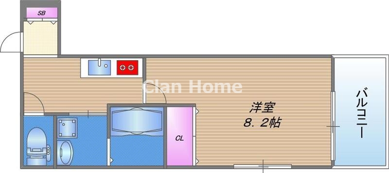 フジパレス新深江V番館の間取り