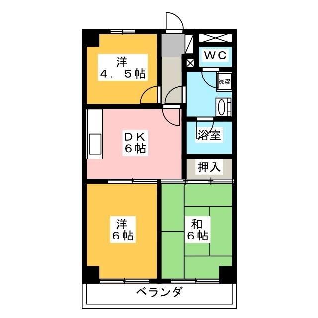 椿峰ロイヤルガーデン２号館の間取り