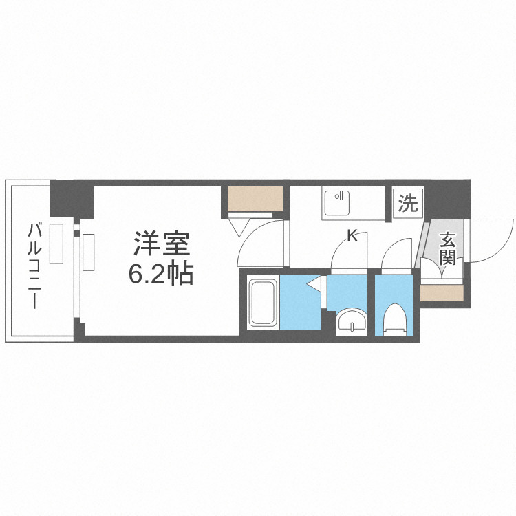 グランカリテ九条南の間取り