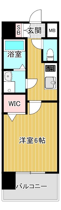 レジュールアッシュ京橋の間取り