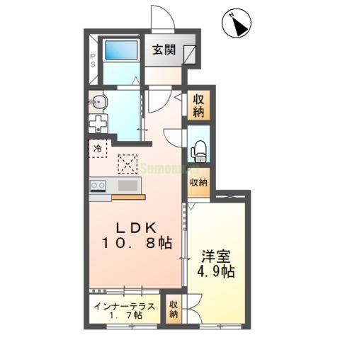 コレット八木山南の間取り