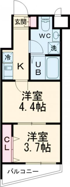 シャッツ高円寺の間取り