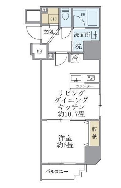 フェリーチェ錦糸町の間取り