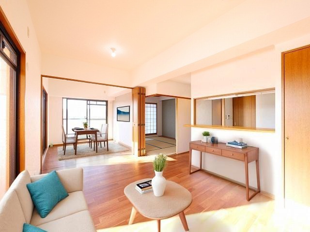 居室・リビング　CGで家具等を配置したもので家具等は含まれません