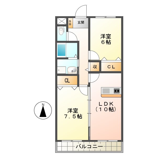 セレッソときわ野の間取り