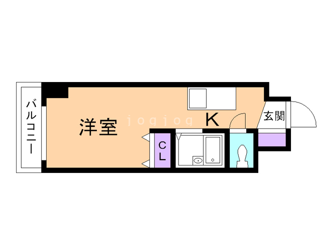 札幌市東区北二十二条東のマンションの間取り