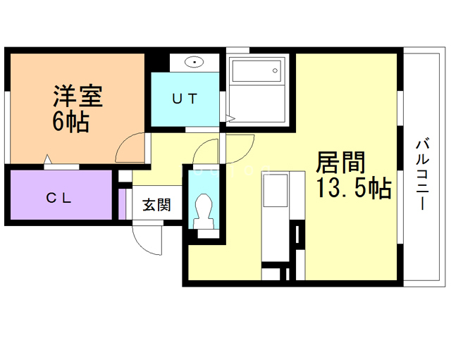 オーベル向中野Ｂの間取り