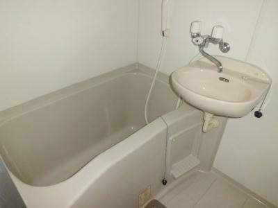 バス・シャワールーム　洗面ボウル付バスルーム。