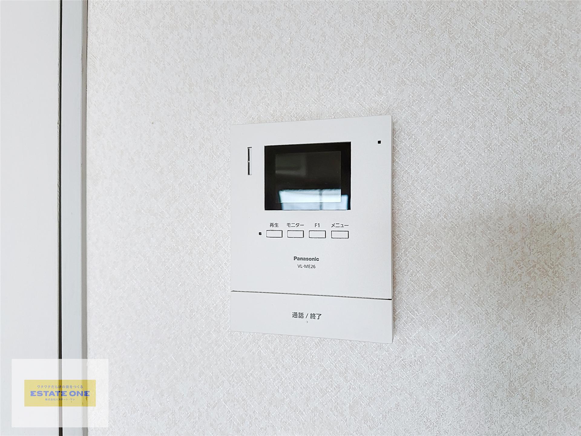 セキュリティ　来客の顔が確認できるモニターホン付きで安心◎