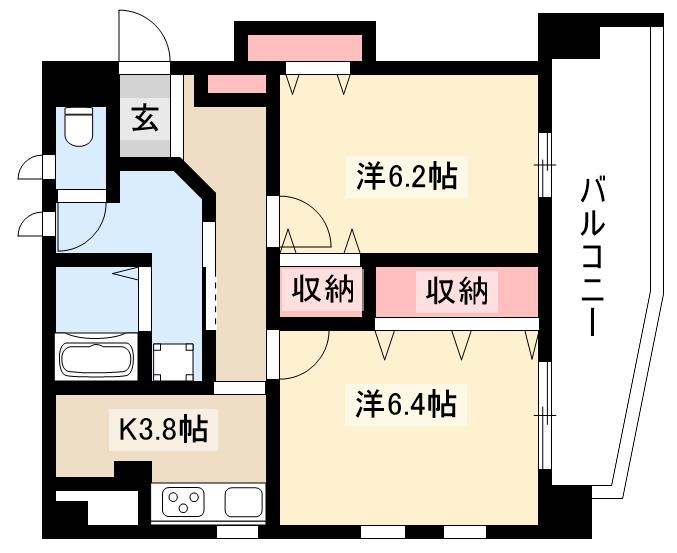 THE RESIDENCE IMAIKE NORTHの間取り