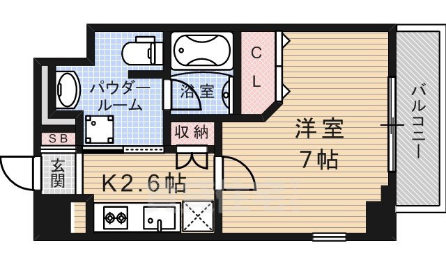 プレコート上鳥羽の間取り