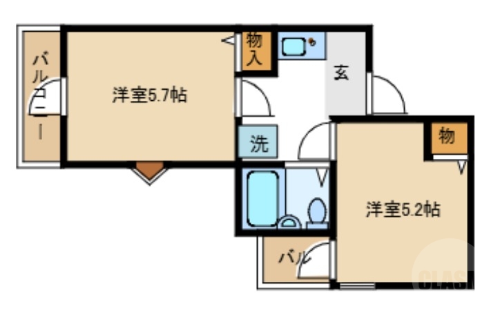 五月が丘一番館の間取り