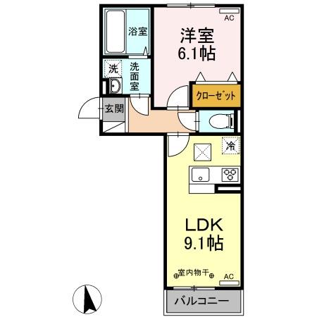 ボヌールAの間取り