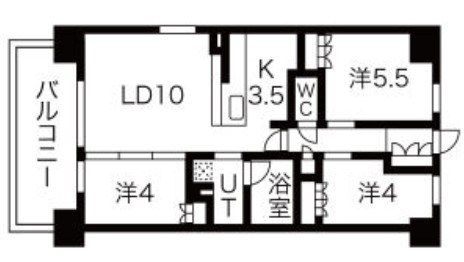 アーバンパーク淡路の間取り