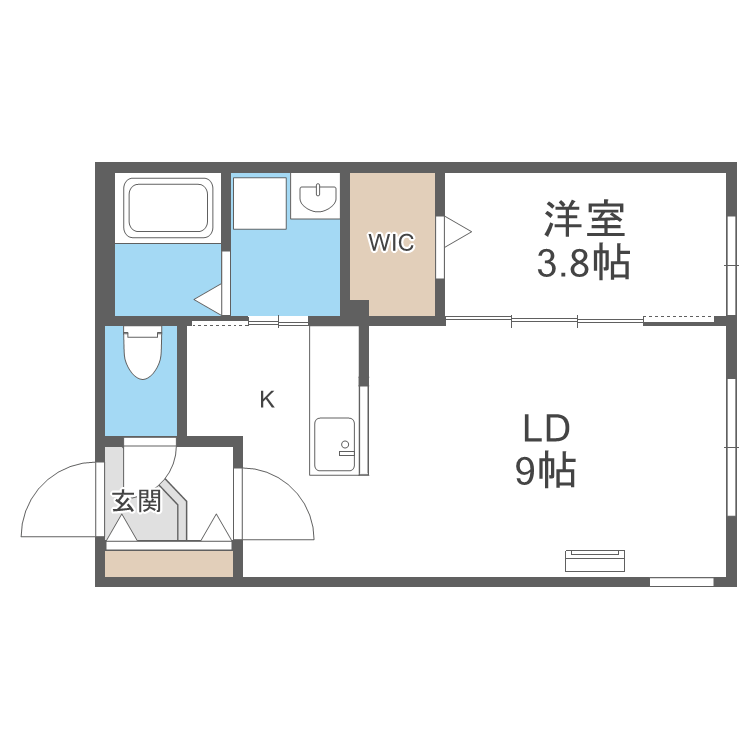 ラムーン発寒の間取り