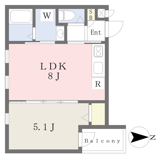 Ｓｔ．Ｒｅｓｉｄｅｎｃｅ横堤の間取り