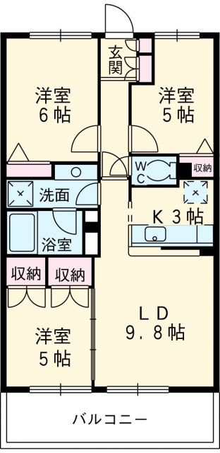 エコロジー千葉みなとレジデンスの間取り