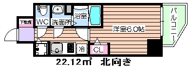 プレサンス天満橋チエロの間取り