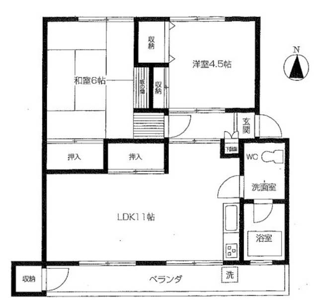 鹿島団地 ３－１号棟の間取り