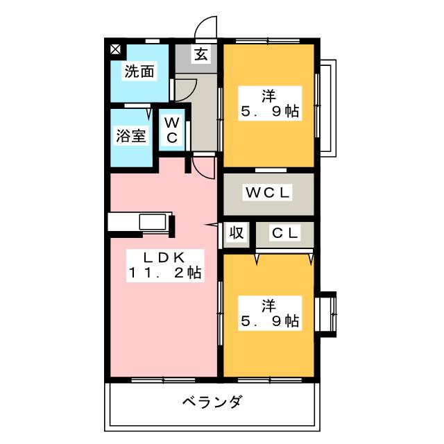 プレジールアビテの間取り